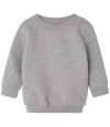 BZ64 BabyBugz Baby Essential Sweatshirt heather Marl colour image
